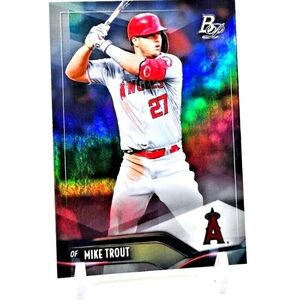 Mike Trout HOLOFOIL 2021 Bowman Platinum #61 Los Angeles (LA) Angels BASE CARD